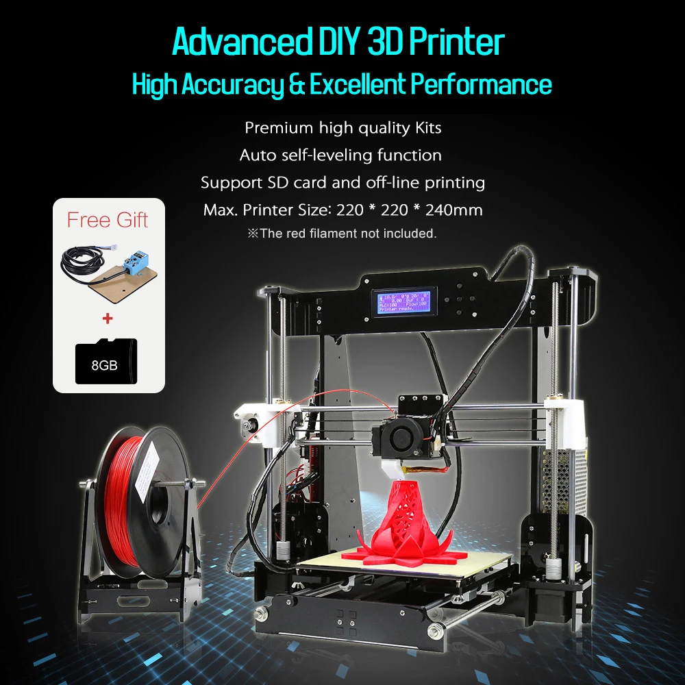 3d принтер Анет A8 A6 3D-принтеры комплект Высокоточный RepRap i3 DIY 3D печатная машина DIY Kit самостоятельной сборки Анет A8 A6 a2 3D-принтеры s 3д принтер anet a6
