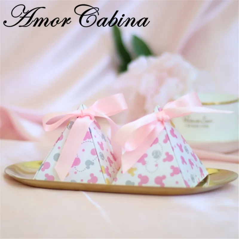 30 шт. креативная двухсторонняя коробка для конфет в горошек с цветочным принтом