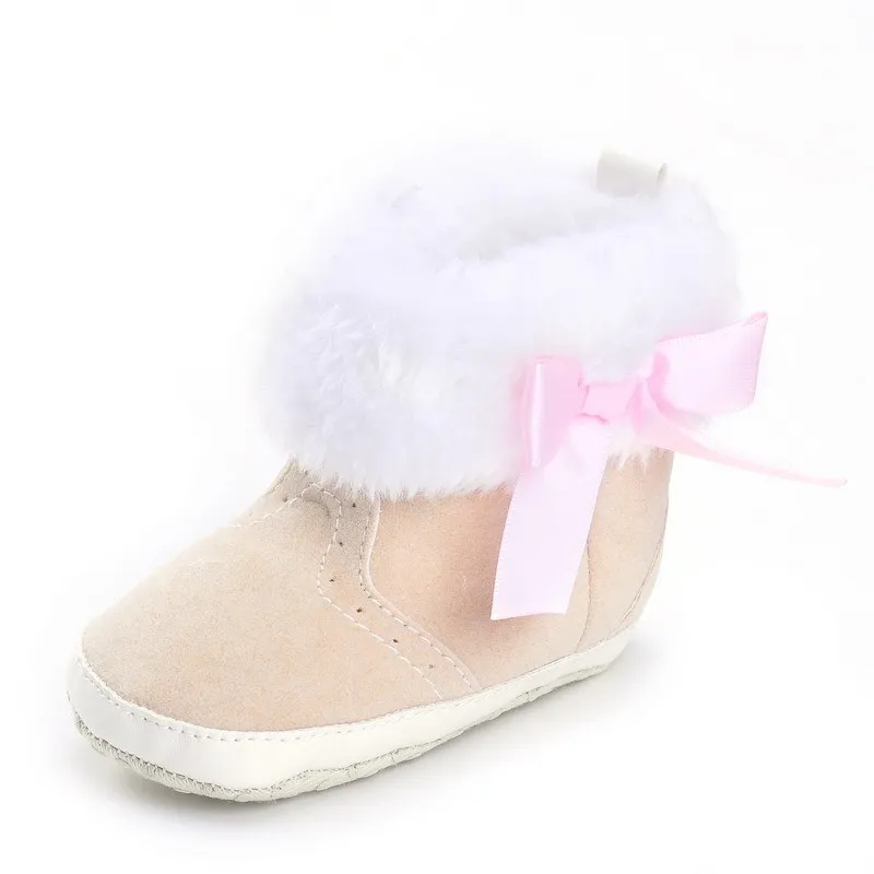 Рождество 2016 Зима Новый Младенца Способа Девушка Бабочка Узел Теплый Хлопок