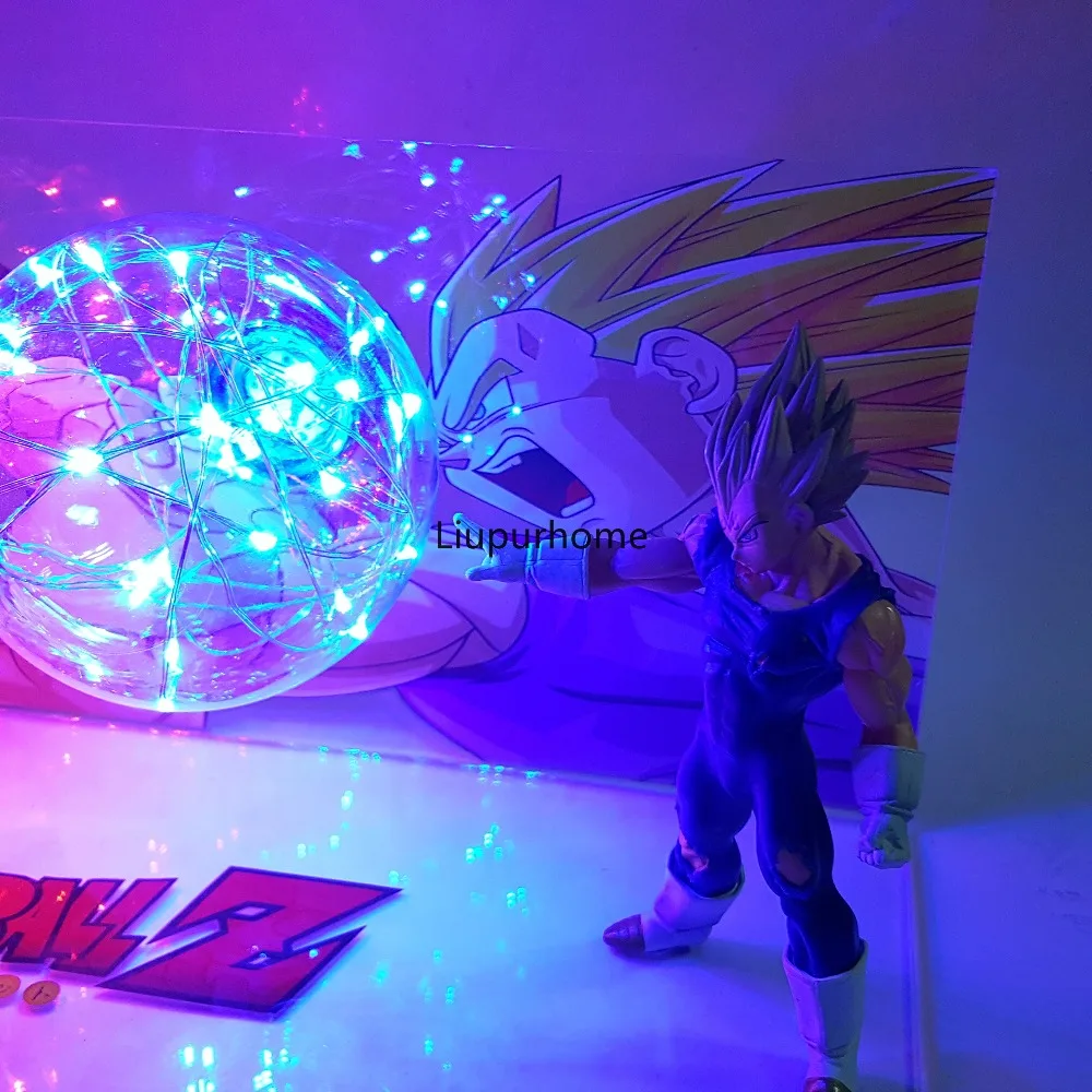 Dragon Ball Сон Гоку против вегсветодио дный ета светодиодные ночники настольная лампа Dragon Ball Z Супер Saiyan DBZ Lampara Рождество ночник