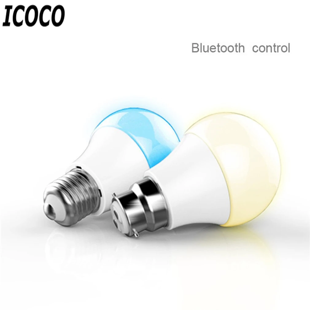 ICOCO Smart Bluetooth светодиодный свет E27 многоцветный диммер лампа для iOS Android Системы