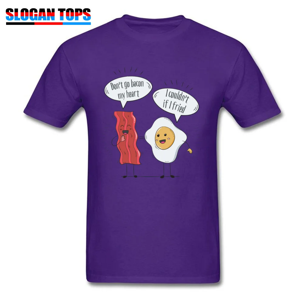 Забавные мужские футболки с принтом надписи Don't go bacon my heart Egg couldnt if жареная