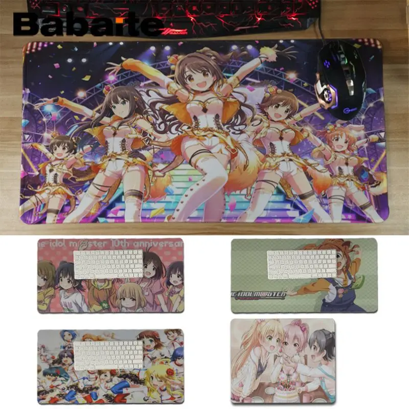 Коврик для мыши Babaite The Idol Master девочек по индивидуальному заказу компьютерный