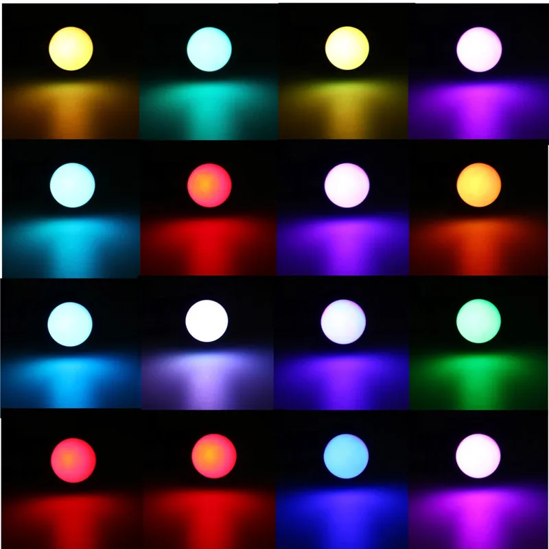 Dimmable RGB светодиодный светильник Цвет изменения лампа + 24 ключ пульта