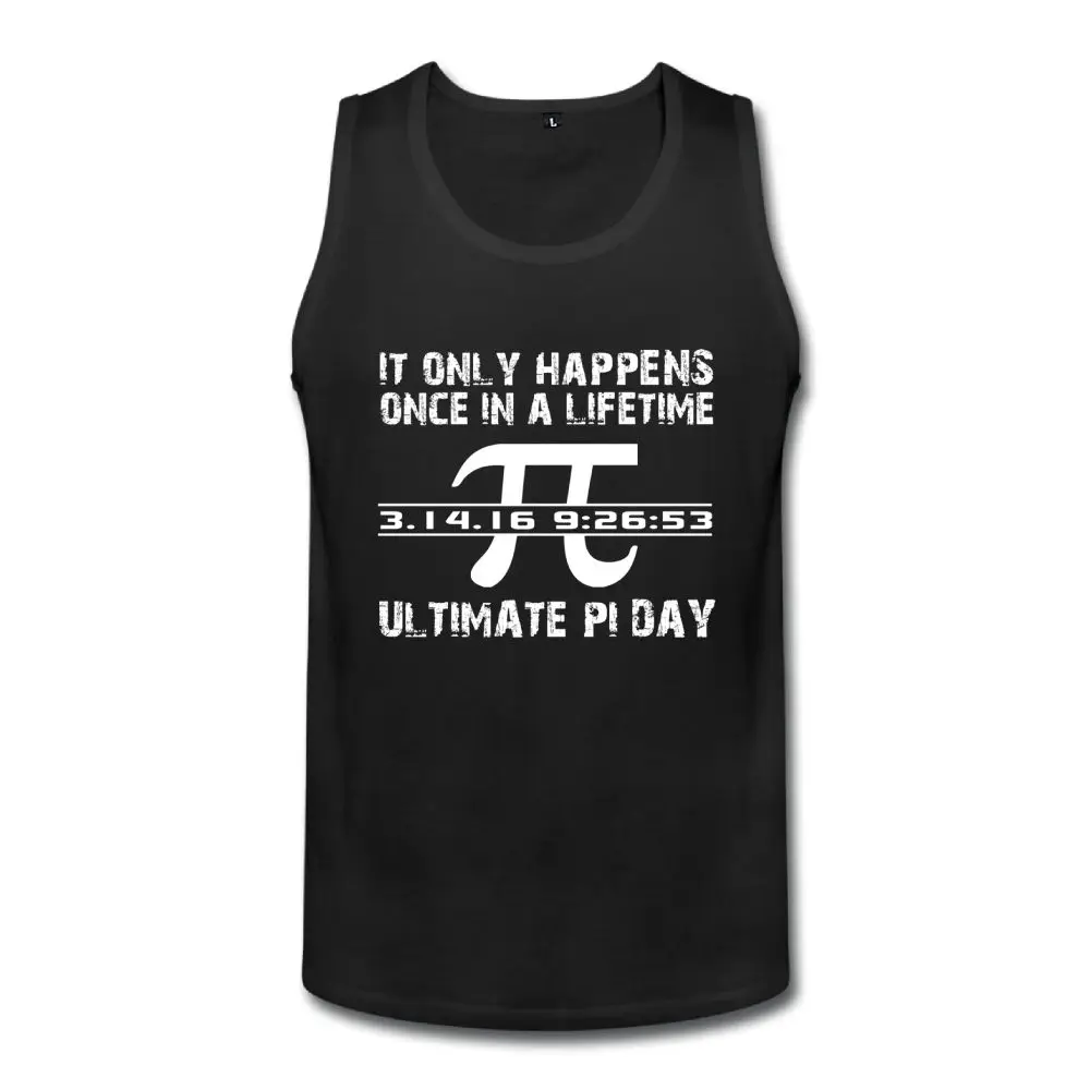 SAMCUSTOM Мужская Новая летняя майка pi day once in a lifetime 3 1416 мужская жилетка модные