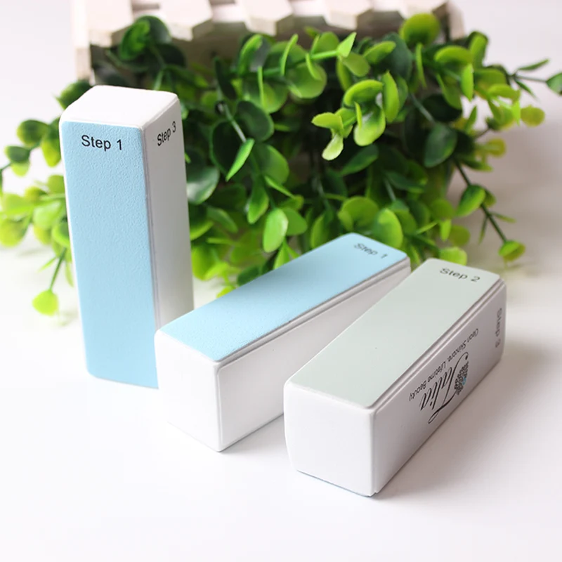 2 шт./лот 4 сторонние шлифовальные блестящие блоки буферы для ногтей Педикюр