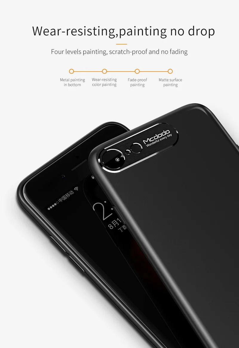 Чехол MCDODO для iPhone 7 Plus, чехол s для iPhone7, iPhone 7 Plus, капа, чехол, роскошный тонкий защитный чехол для iPhone 7, чехол, 7060