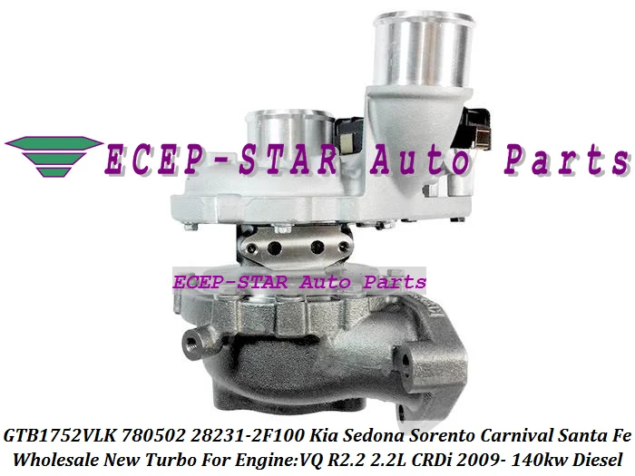 Турбо привод GTB1752VLK 780502 0001 282312F100 + для KIA Sedona Sorento Carnival VQ CRDi Hyundai Santa Fe R2.2 2 л|turbo price|turbo