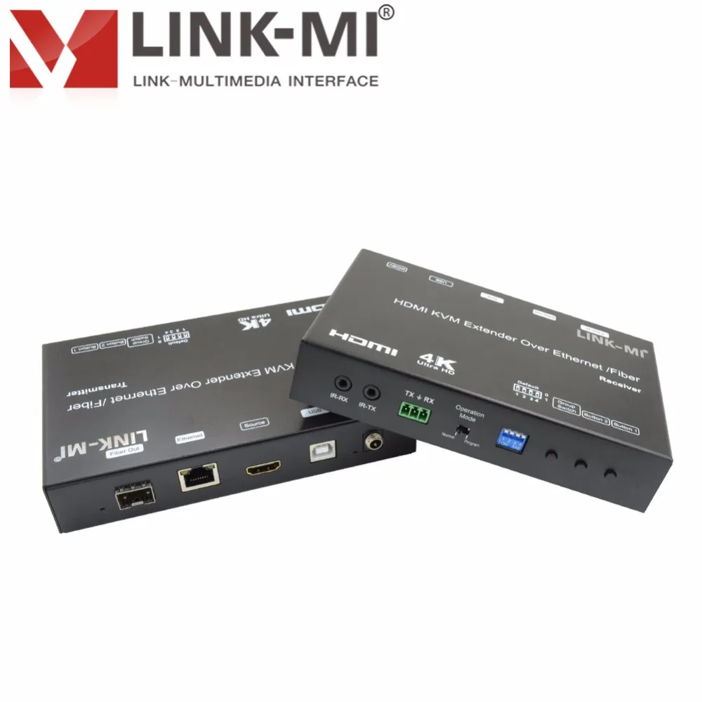 LINK MI EX37 HDMI удлинитель 120 м USB KVM over IP hdmi Fiber 4K 60 км (одна модель) RS232 Max 8x16
