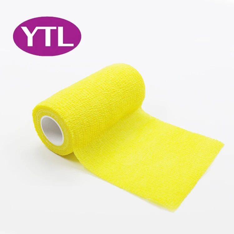 10 см X 4,5 м Высокое качество ветеринарная обертка цветной клейкий водонепроницаемый конский медицинский нетканый эластичный когезивный бинт