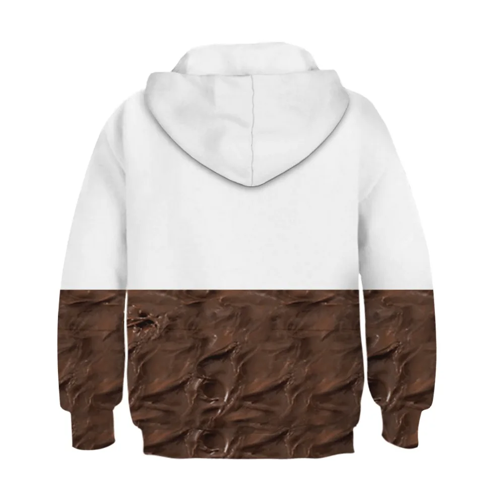 Winter Children's Sport Hoodies Foods 3D Print Kids Sweatshirts Junior Tops Child Pullover 4-13y Boy/Girl Breathable Sweaters