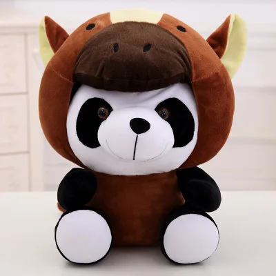 Kawaii милые плюшевые игрушки мягкие животные Маленькая подушка плюшевые мягкие игрушки для детей Детская игрушка кукла 12 китайские зодиаки кукла Панда Свинья - Цвет: 20cm horse
