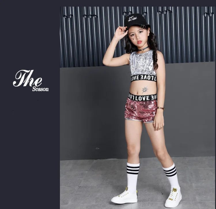 Комплект одежды из 3 предметов для девочек-подростков с блестящими блестками