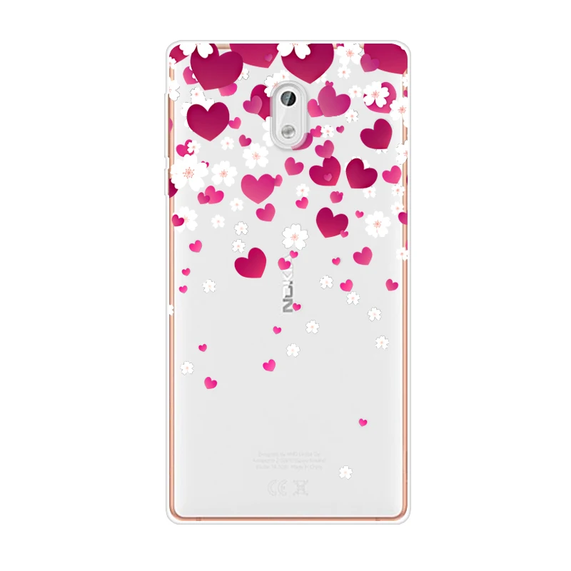 Чехол для Nokia 3 2017 5 0 дюйма мягкий ТПУ прозрачный рисунок силиконовые чехлы