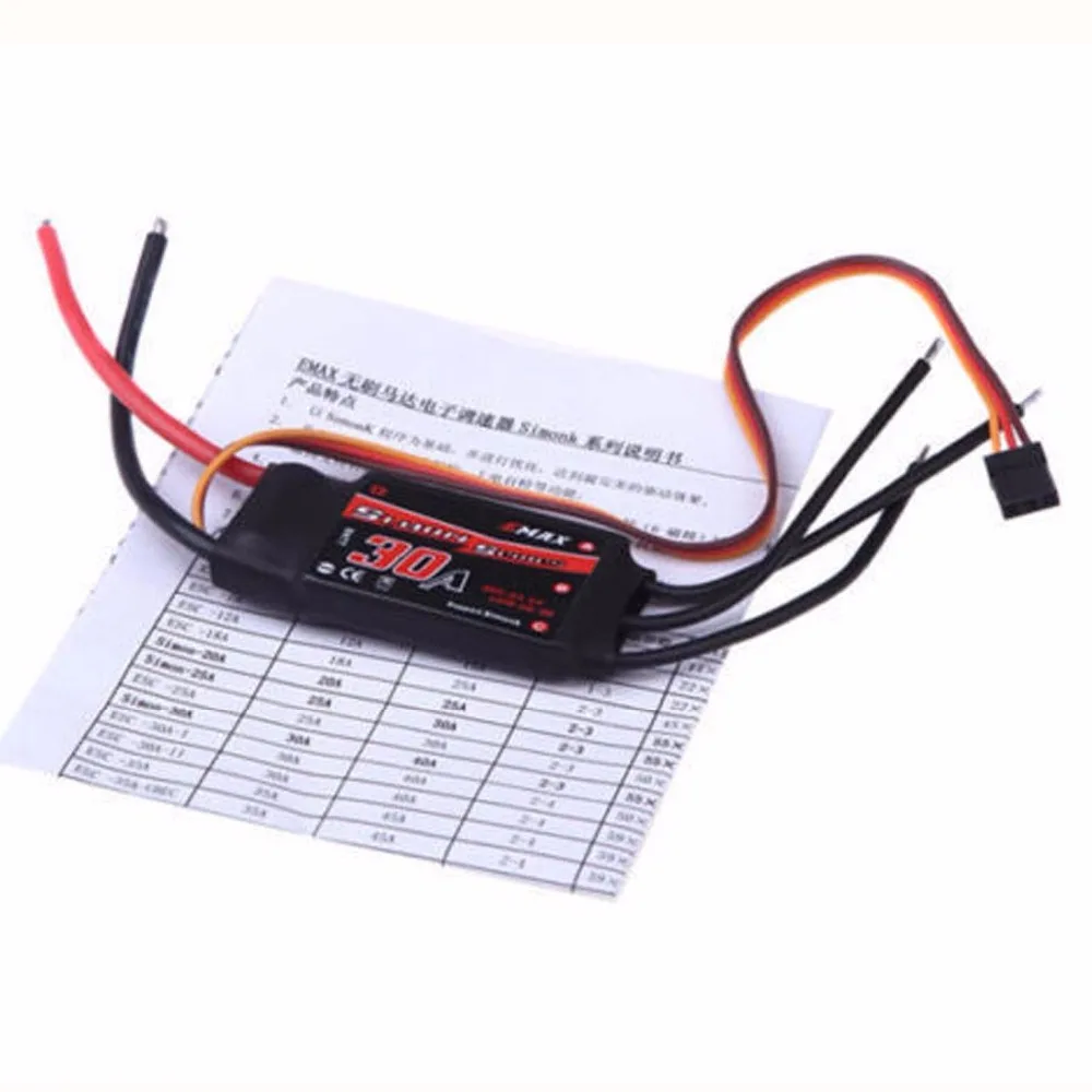 4 шт. Emax Simonk 30A Бесщеточный Регулятор скорости ESC 2 3S BEC 2A 5V для F450 F550 S500 X525