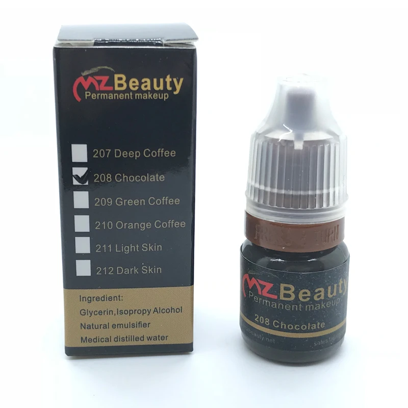 Пигмент с микроблейдингом Нейтральный Теплый пигмент для бровей микроблейдмент