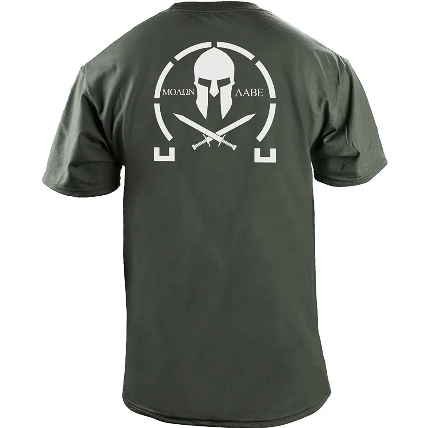 Новинка 2019 летняя мужская футболка Классическая Molon Labe Короткая Повседневная