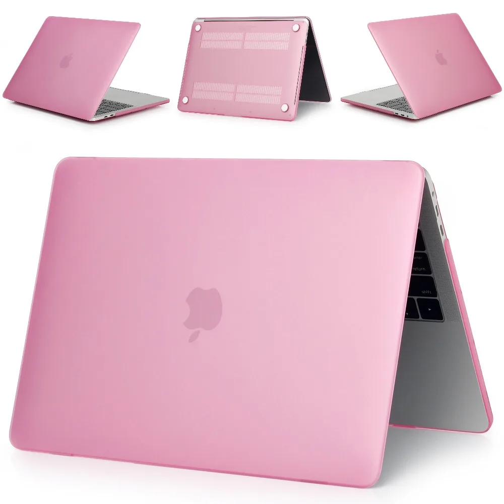 4 в 1 матовый чехол для ноутбука + клавиатуры Apple Macbook Pro Retina Air 11 12 13 15 дюймов Touch Bar