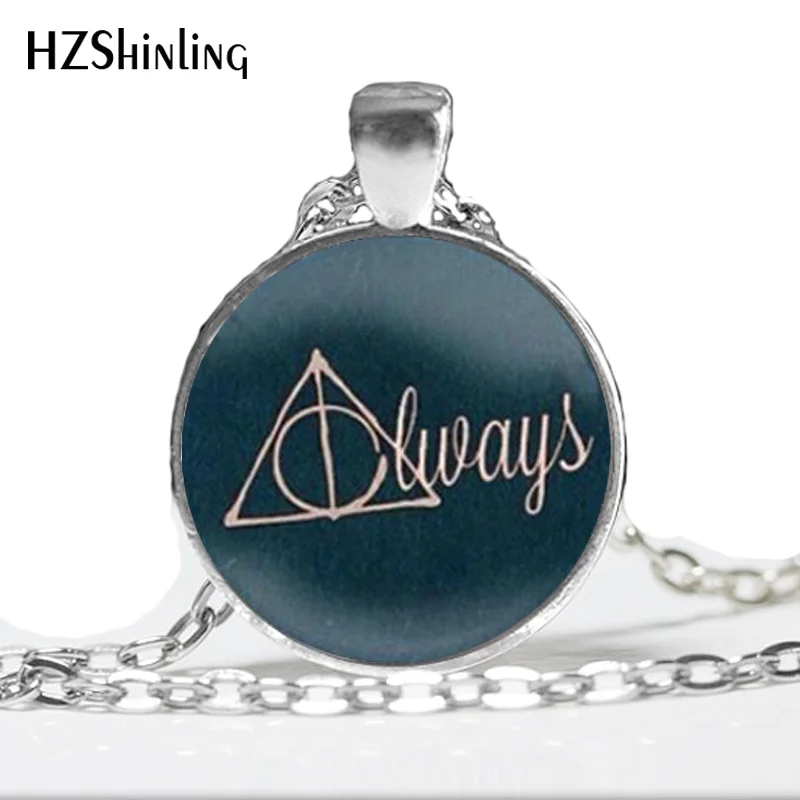Deathly Hallows ожерелье Поттер Снейп Ожерелье Стекло Фото Арт Колье оптом A-105 HZ1