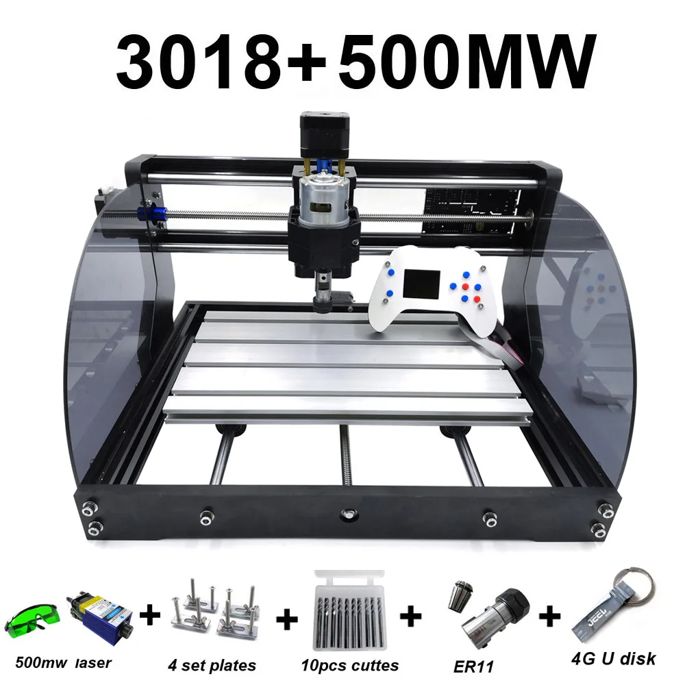 0.5W CNC 3018 Max+Offline Laser Engraver Wood DIY CNC Router Machine,Pcb Milling Machine,Wood Router,GRBL Control,Craved On Metal - Цвет: 0.5W