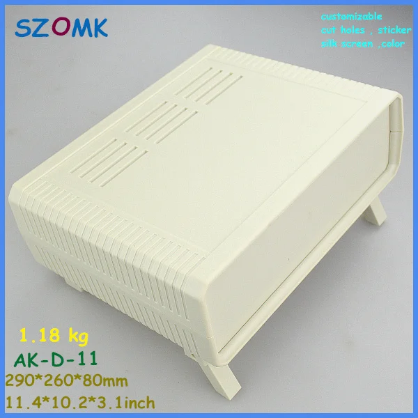 Пластиковый корпус для электроники печатной платы (1 шт.) 290*260*80 мм настольный