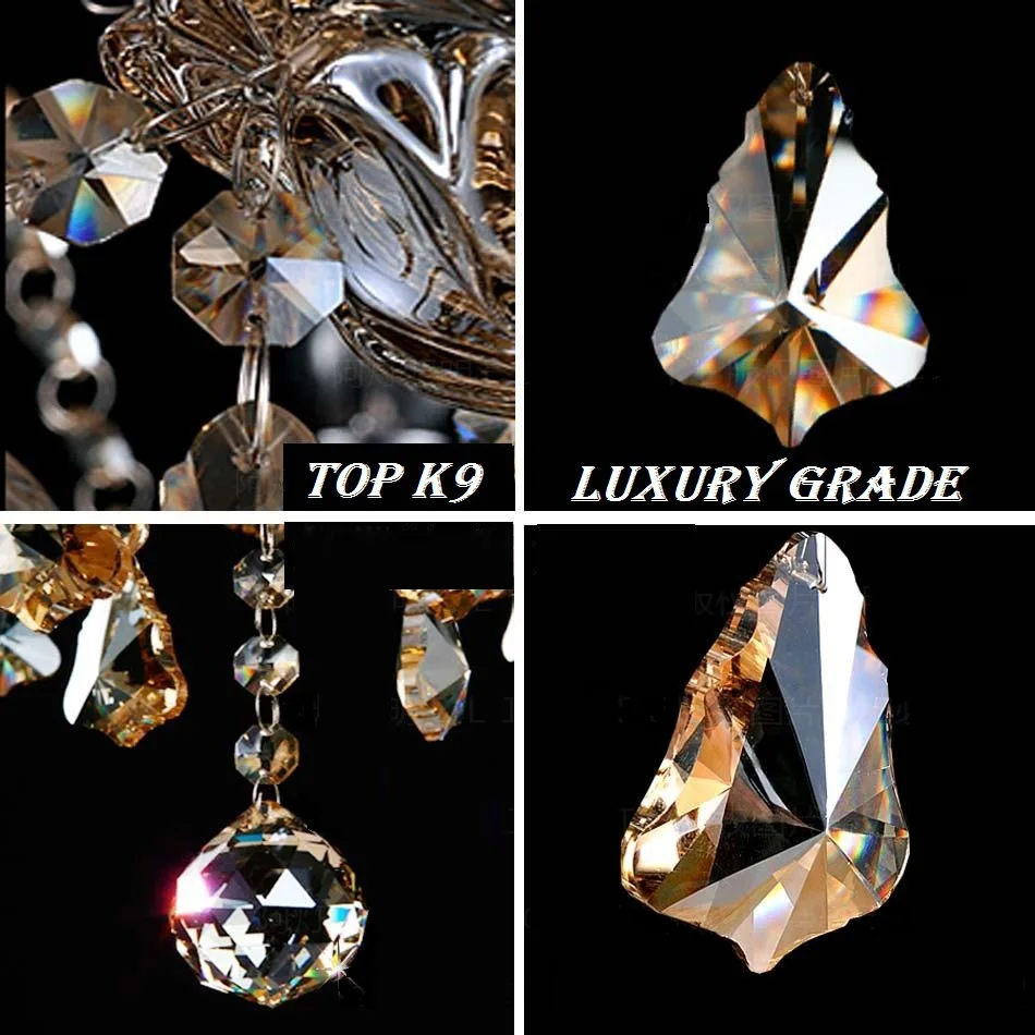 Люстра с 8 рукоятками хрустасветильник винтажная хрустальная люстра светильник s