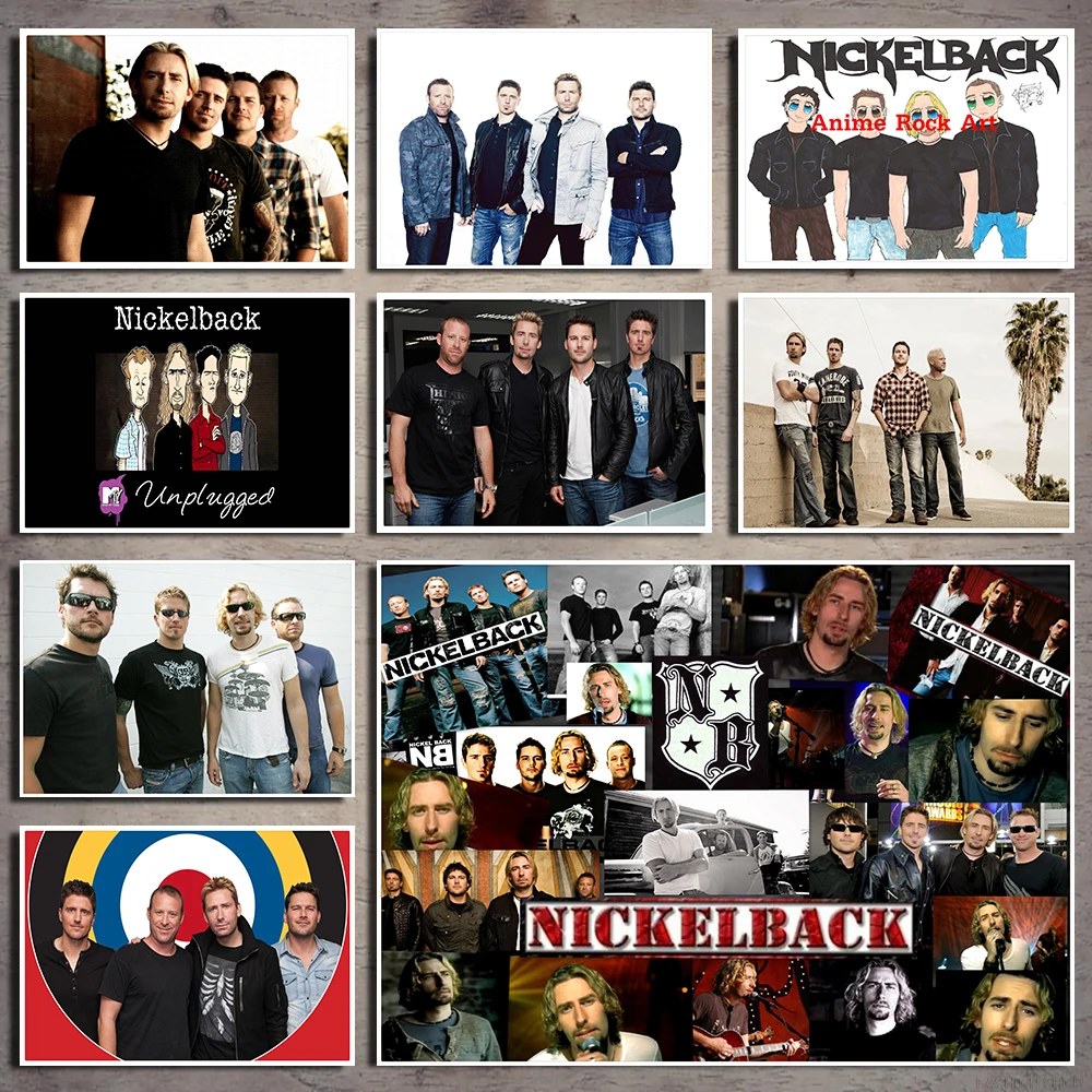 Nickelback винтажная Ретро рок-группа музыкальная гитара белая крафт-бумага плакат