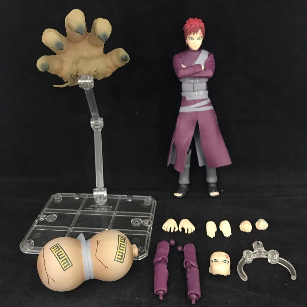 Аниме Фигурка 15 см Наруто Shippuden повязка на голову Sabaku no Gaara ПВХ фигурка шарнир