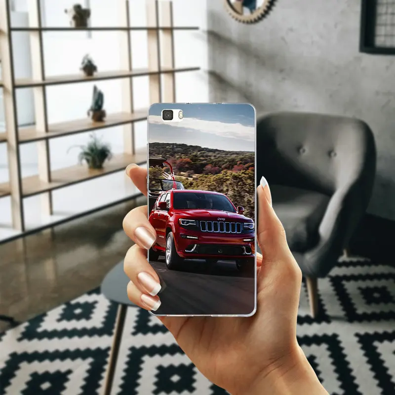 Jeep внедорожник Wrangler Rubicon мягкие силиконовые чехлы для телефона huawei P8 P9 P10 P20 Lite Smart