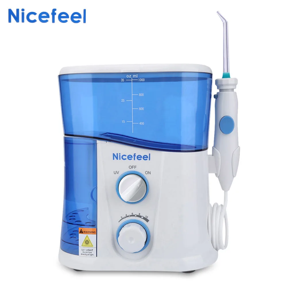 Nicefeel 1000 мл водный ирригатор для полости рта спа зубов ухода за полостью 7 шт.|oral