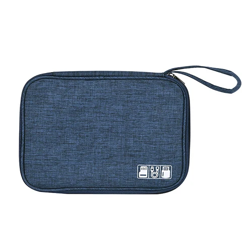 Navy blue Mihawk дорожный кабель зарядное устройство цифровые сумки водонепроницаемый Органайзер проводов для наушников шнур питания гаджет чехол Аксессуары - Цвет: Navy blue
