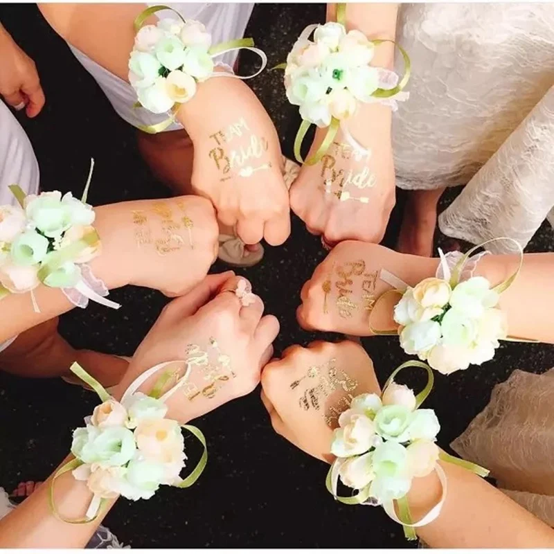 Временные татуировки наклейки для невесты команды сексуальное боди арт красота