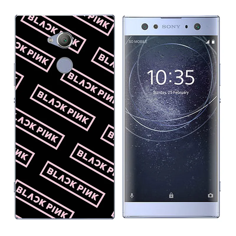 Для Sony Xperia XA2 Ultra TPU для Slim Silionce Soft 6 0 &quotчерные чехлы телефонов с буквенным принтом