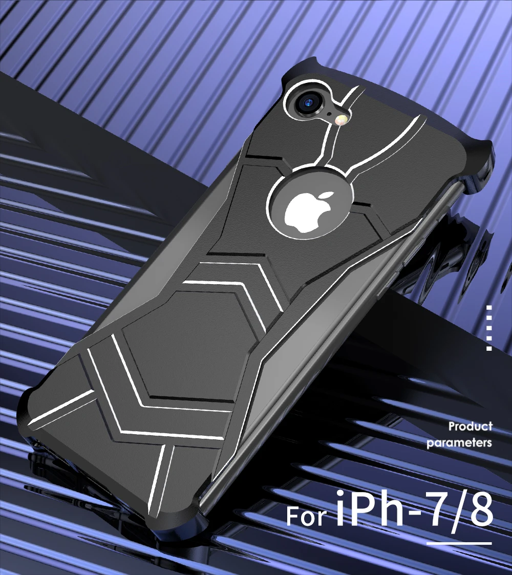 R-JUST алюминиевый чехол для iPhone 7 7 P 8 8 Plus для iPhone X XS Max XR чехол Магнит аттракцион противоударный бронированный чехол жесткий металлический
