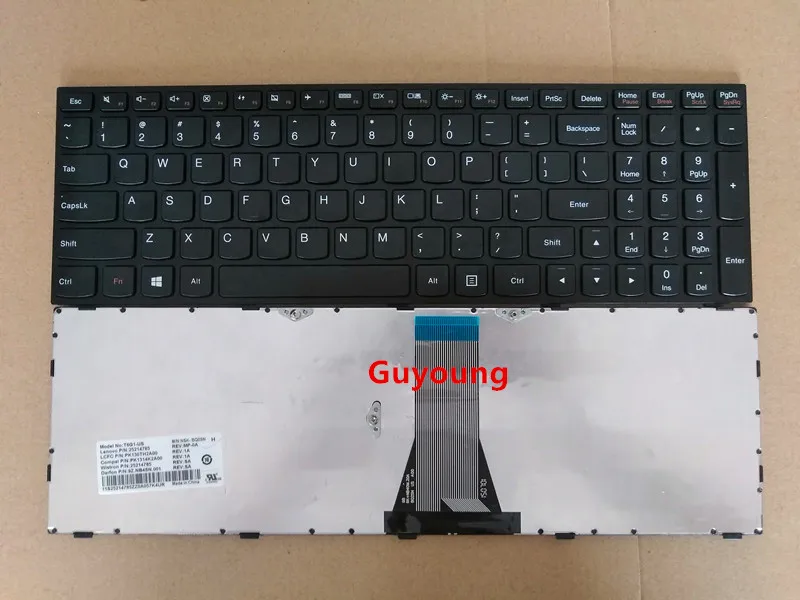 Клавиатура ноутбука США для LENOVO B51 B51-30 B51-35 B51-80 B50-45 B50-70 Z50-70 T6G1 G50 Z50-75 ноутбук на