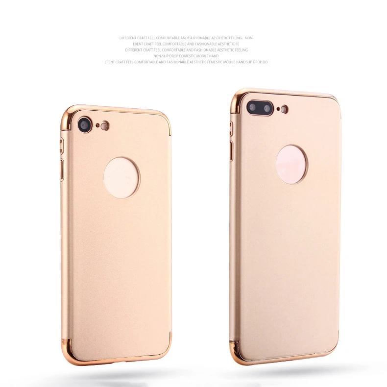 Роскошные Новые 3 в 1 матовое покрытие жесткий PC анти шок чехол для iPhone 7/7 Plus