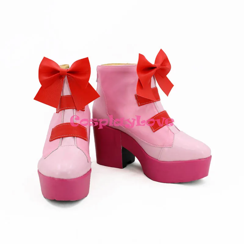 Hugtto Pretty Cure Smile PreCure Hana Nono Yell розовые красные ботинки для косплея|Туфли| |