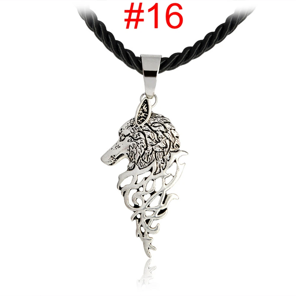 Винтажное ожерелье в стиле панк с волком мужские и женские ожерелья золотым