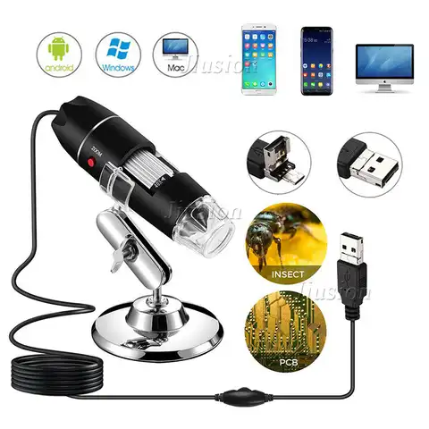 1600X8 светодиодный цифровой USB карманный микроскоп мини-камера эндоскоп видеокамера Лупа электронный стерео микроскоп микро камера эндоскоп...