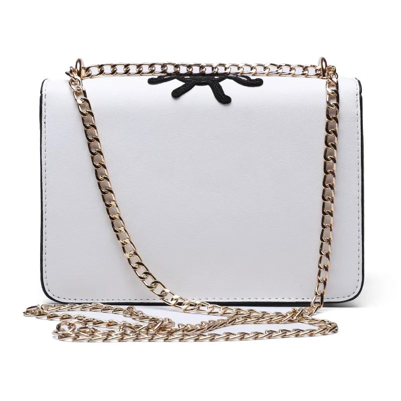 Luxury Brand Bag Women Gold Chain Shoulder Bags Embroidery Bee Logo Crossbody Famous Design Female Flap Handbags Bolsas Sac | Багаж и