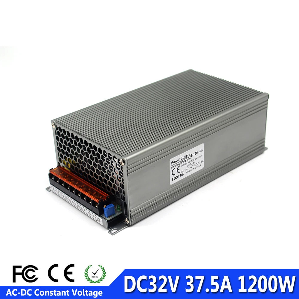 Переключатель питания DC 32V 37.5A адаптер конвертер Трансформатор 110V 220V AC к DC32V SMPS для