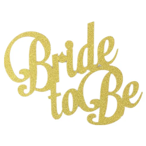 gold Bride to be Cake Topper Bachelorette Hen girls night Party Bridal Shower beach country wedding Engagement Cake Decoration Favors - Цвет: gold