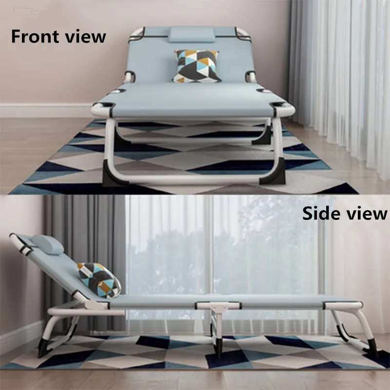 Модная складная кровать шезлонг спальная для офиса или отдыха на природе сна
