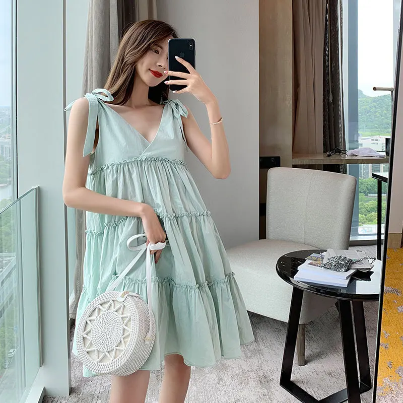 Женское пляжное платье с открытой спиной и v образным вырезом весна лето осень