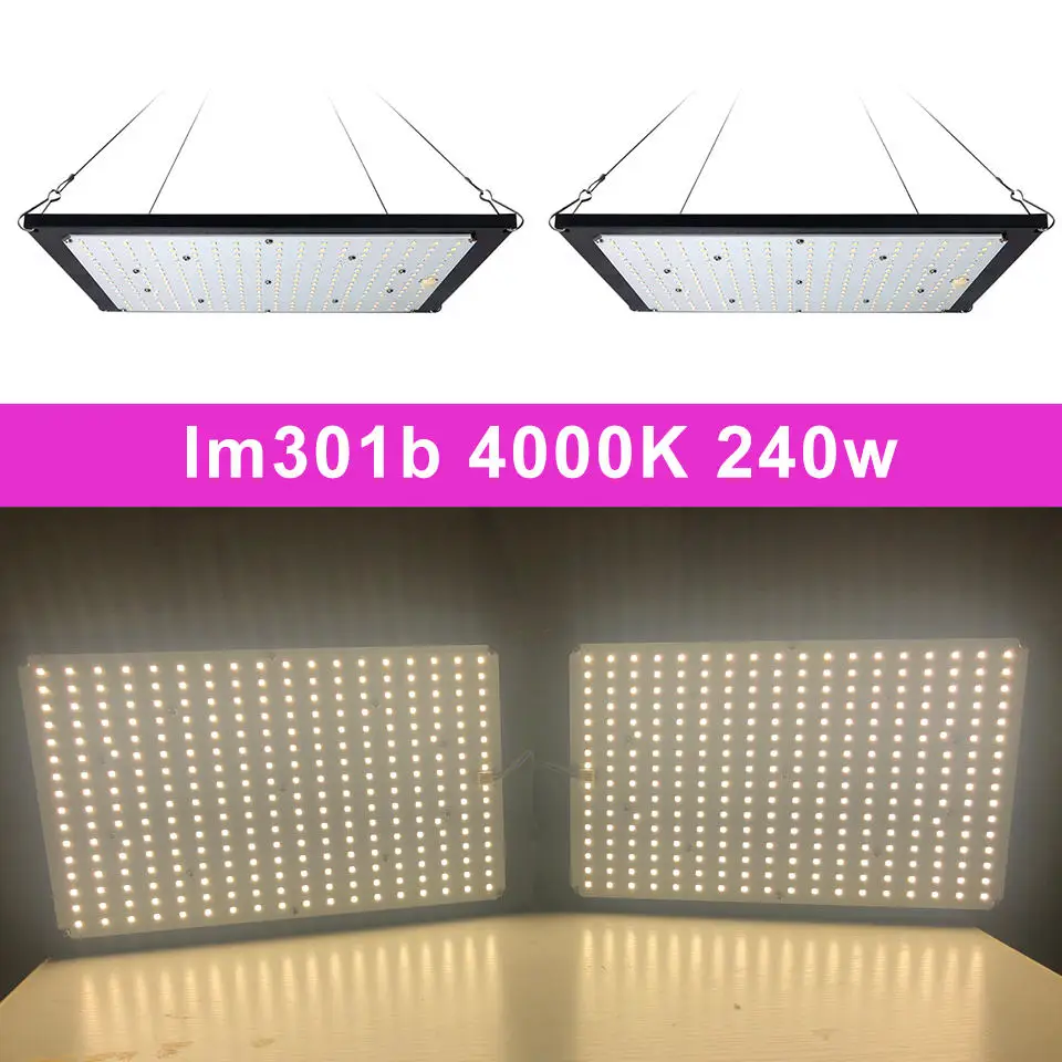 240w 4000K Московский сток Светодиодный светильник для выращивания lm301b 288 шт. чип полный спектр 240 Вт samsung 3000 K, 660nm красный Veg/Bloom state Meanwell драйвер - Испускаемый цвет: 240w 4000K
