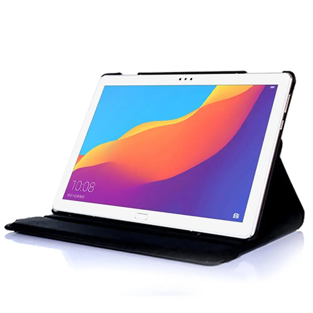 Вращающийся на 360 чехол для huawei MediaPad T3 10 9,6 ''/Honor Play Pad 2 9,6 чехол для планшета кожаный чехол-книжка с ручкой+ пленка