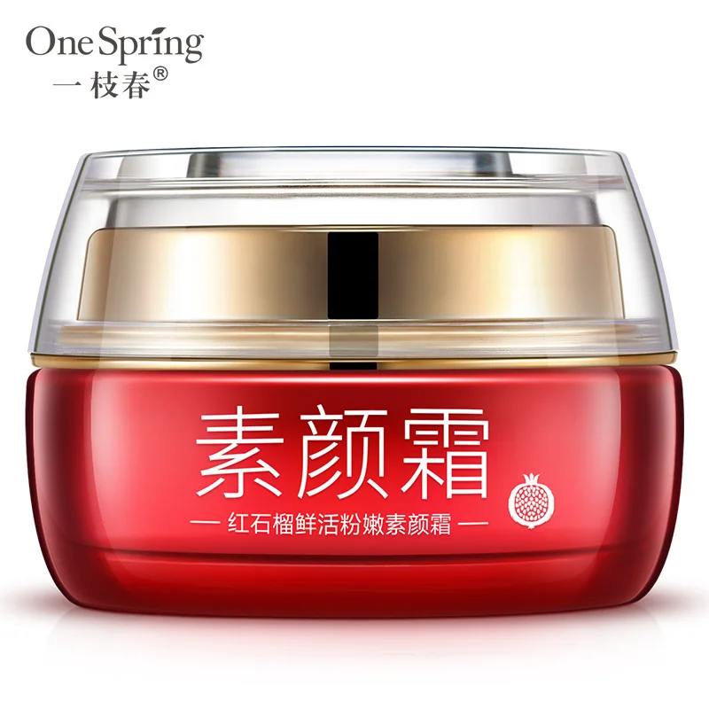 Один весенний красный гранатовый кремовый Макияж для лица база управления