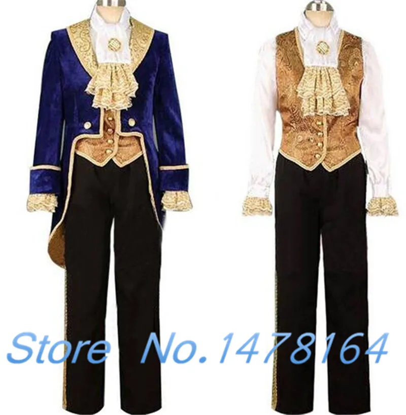 Новинка мужской костюм для косплея красоты и чудовища на Хэллоуин взрослых детей