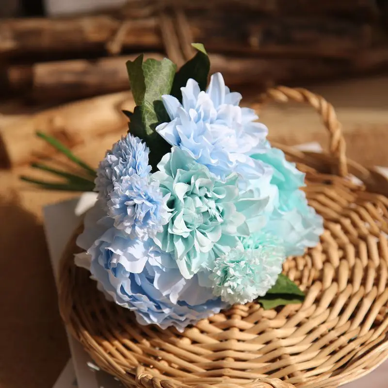 1Pcs/lot Chinese national flower peony Real Touch Flowers for Home party Wedding Decorative &amp Wreaths | Дом и сад