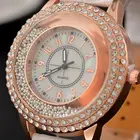 Роскошный кожаный чехол с украшением в виде кристаллов часы с узорами циферблата под камень женское платье наручные часы, кварцевые наручные браслет часы подарок кварцевые женские часы relojes mujer 2018